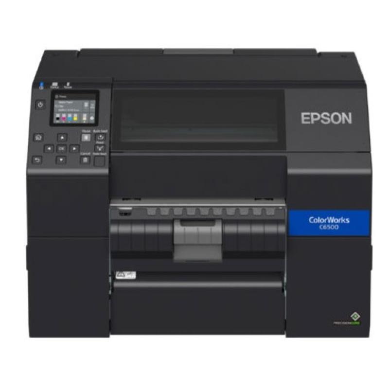 Epson ColorWorks CW-C6500Ae, matte black ink, Cutter, Disp., USB, Ethernet, schwarz