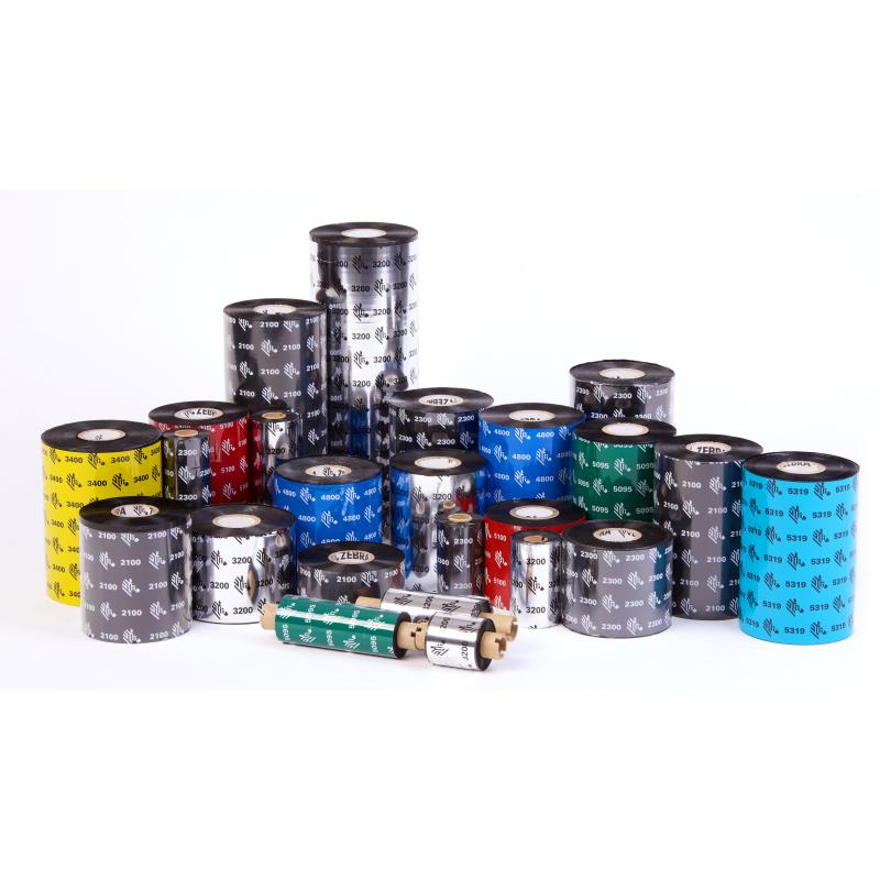 Thermotransferband, Zebra, Harz, Rollenbreite: 60mm, Kernbreite: 60mm, Kern: 25,4mm, Länge: 450m, Fa