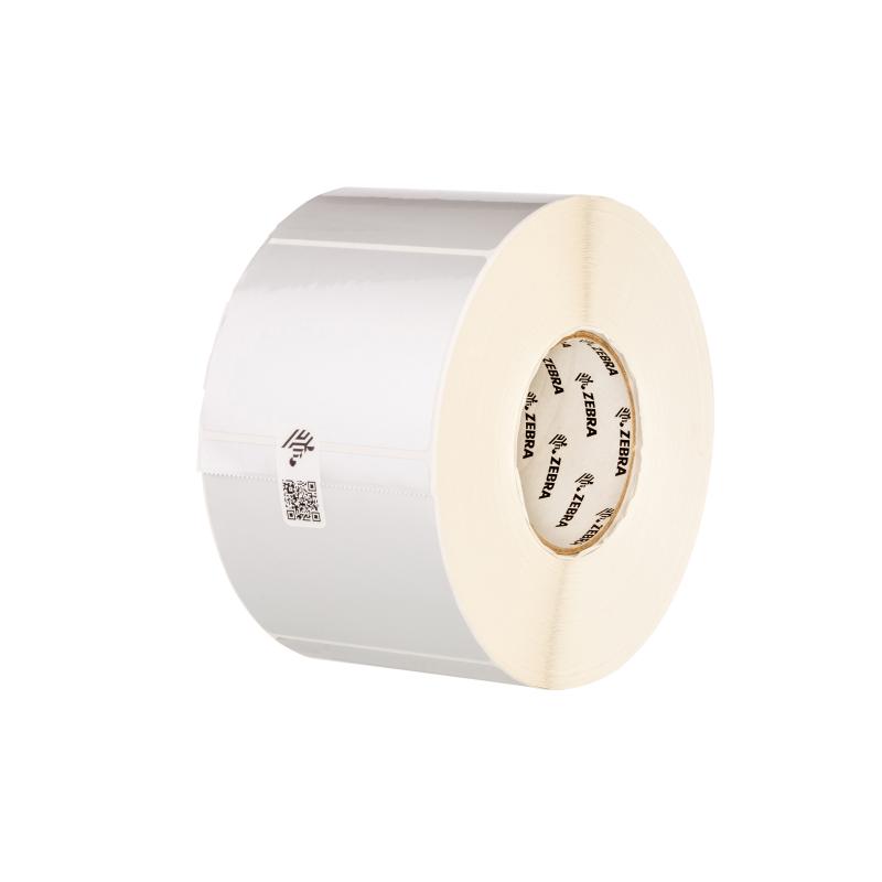 1x Zebra Z-ULTIMATE 3000T SILVER 76x76mm AD(200) Kern(76,2) 100 Etiketten/Rolle