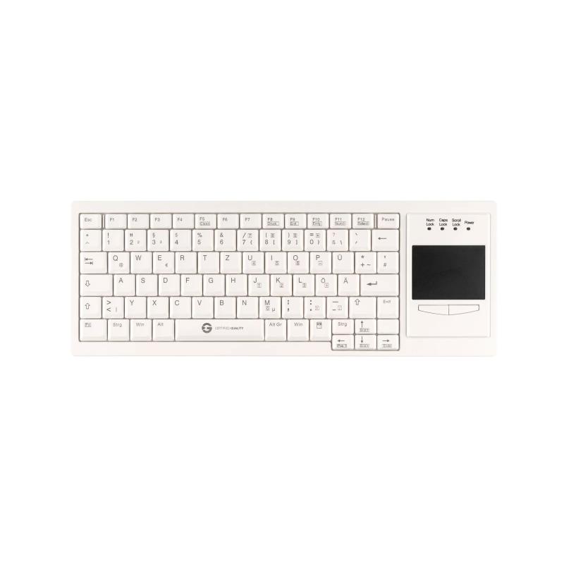 Tastatur Cleantype®  Xtra Touch TKL-083-GCQ-TOUCH-WHITE-USB-DE n/a