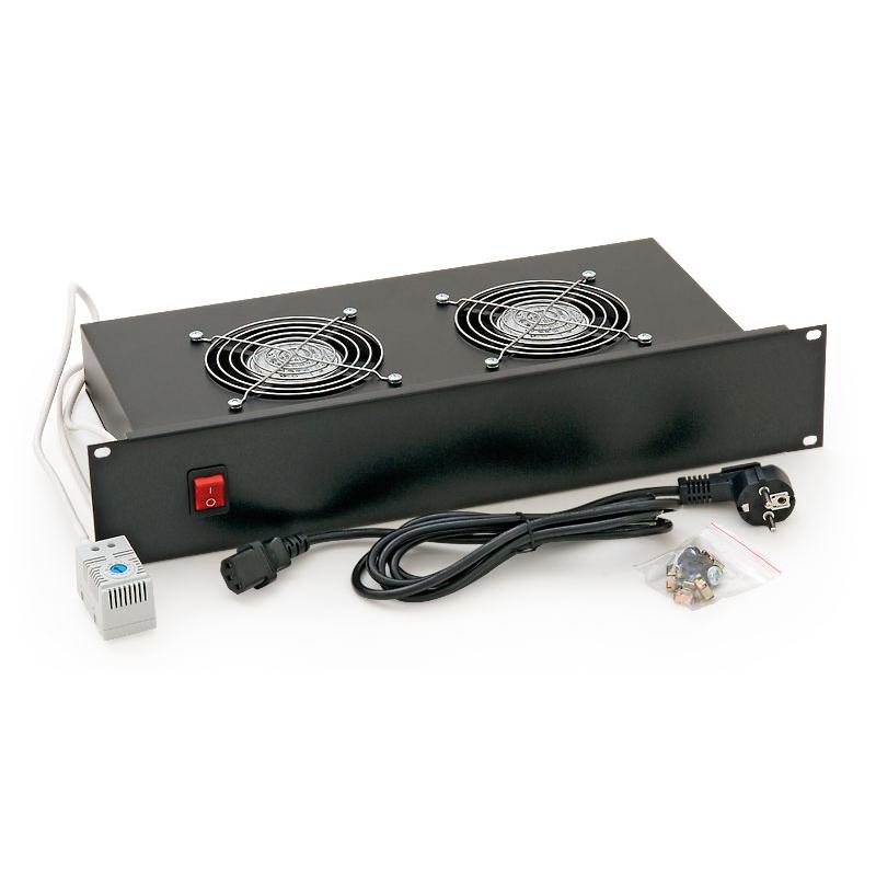 19" Bel&uuml;ftungseinheit 2 Ventilatoren