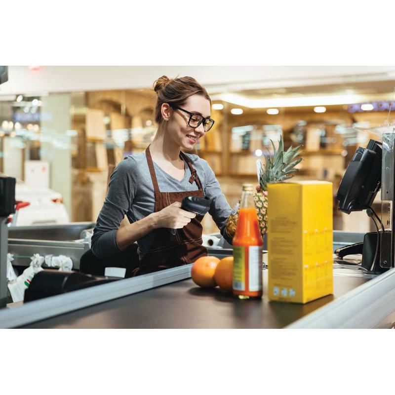 Datalogic QuickScan Mobile QM2500, Funk, 2D, Cradle-Kit (USB), Digimarc, schwarz