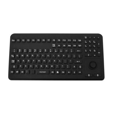 Tastatur InduProof Advanced MB TKG-104-MB-IP68-VESA-BLACK-USB-DE IP68